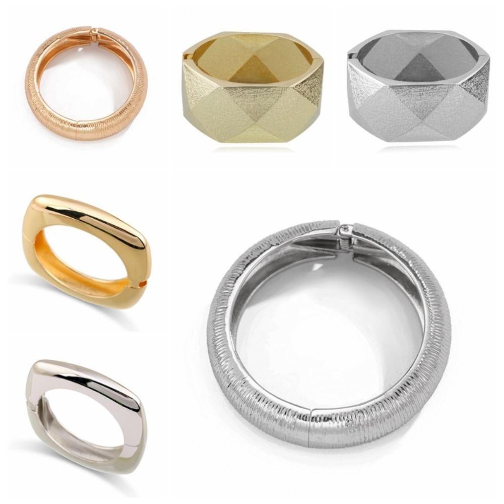 Vintage Exaggerated Punk Bracelets Chunky Geometric Metal Bracelets  Jewelry Gift