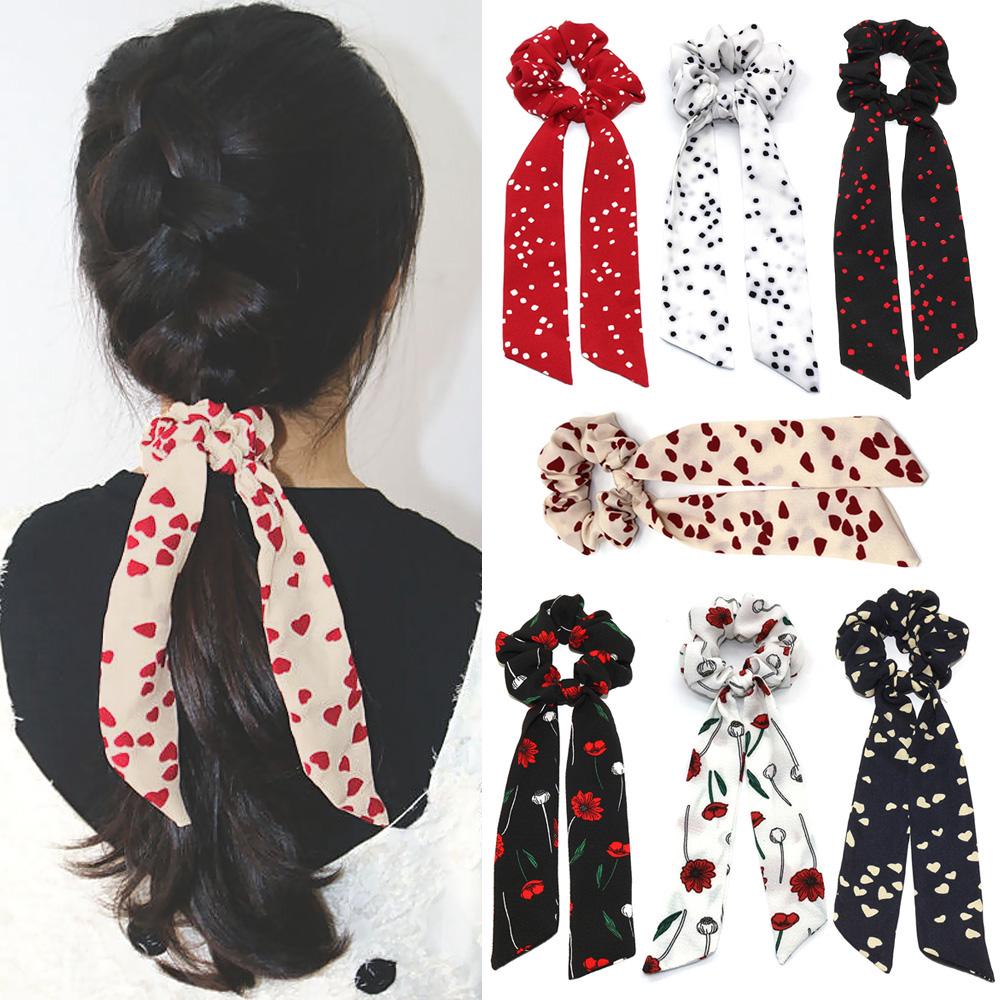Buy Scrunchies Streamers Hair Ties Elastics For Women Bow Fashion at