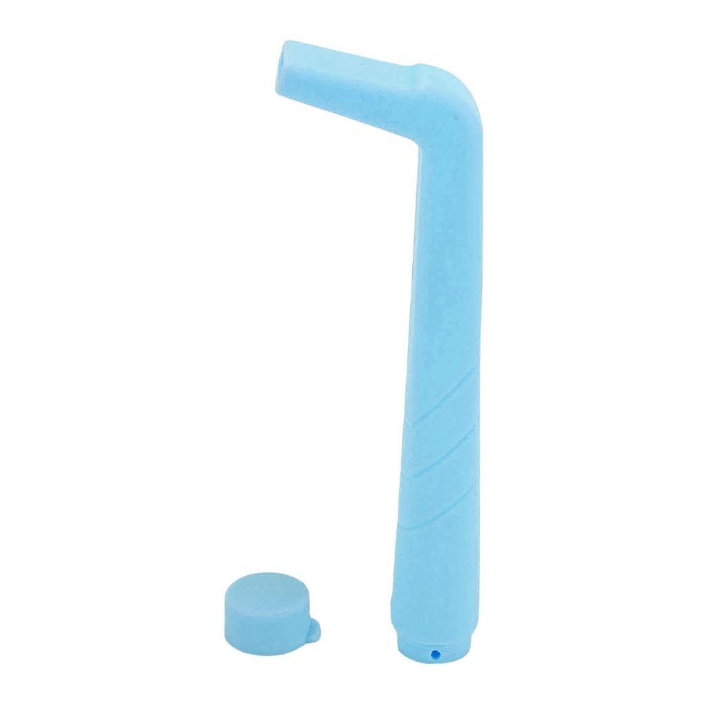 2 Pcs Hiccup Straw Small Hole Flat Mouth Reusable Stop Hiccups Straw for Adults Kids