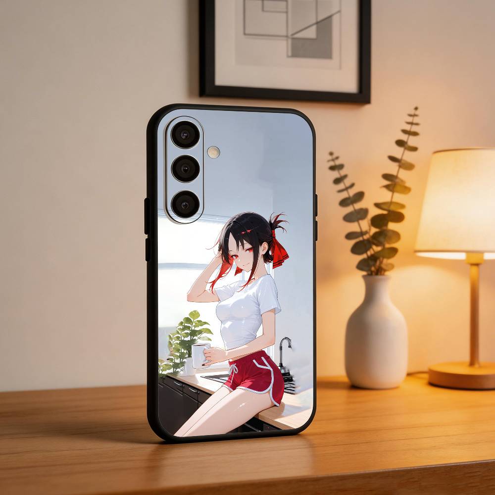 S-Shinomiya K-Kaguya Phone Case For Samsung A73,72,71,A52,51,40,41,A22,A32,31,A13, Soft Black Shell