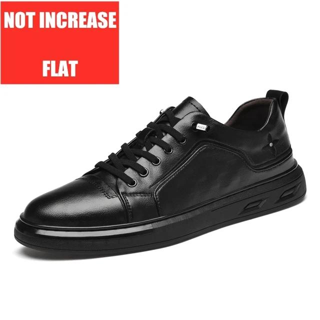 

Мужская обувь из натуральной кожи с увеличением роста, дизайнерская повседневная обувь в итальянском стиле, уличные кеды для скейтборда, кроссовки на платформе, обувь для лифта, спортивная обувь 38