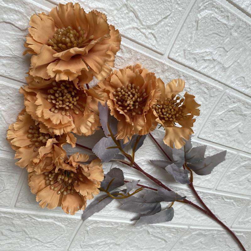 Flowers Silk Wedding 6 Branches Floral Arrangement Venue Home Decoration Gift