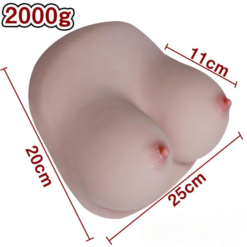 2kg 1:1 Big Breasts G Cup Double Layered Soft Breasts Adult Sex Toys Pillow Pussy Sex Doll for Man Super Soft Mate