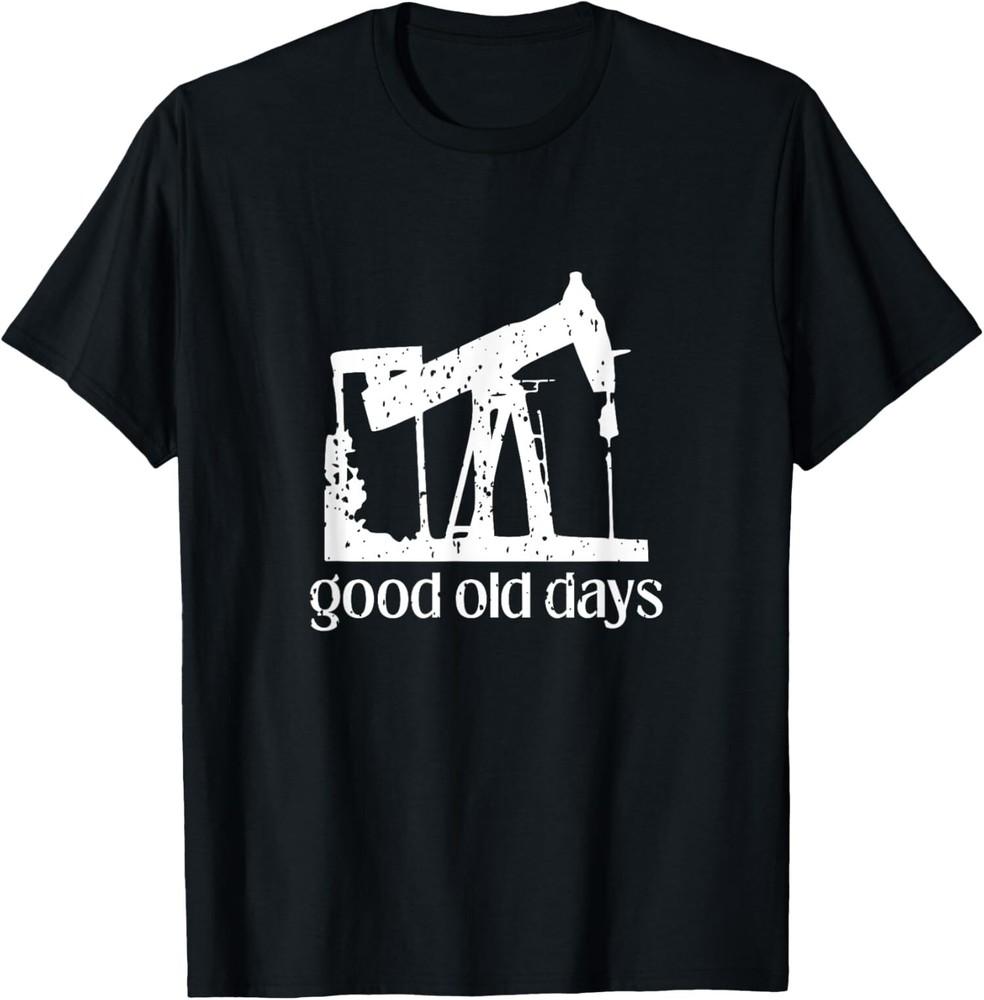 Good Old Days Oil Drilling Rig American Retro Southern State T-Shirt