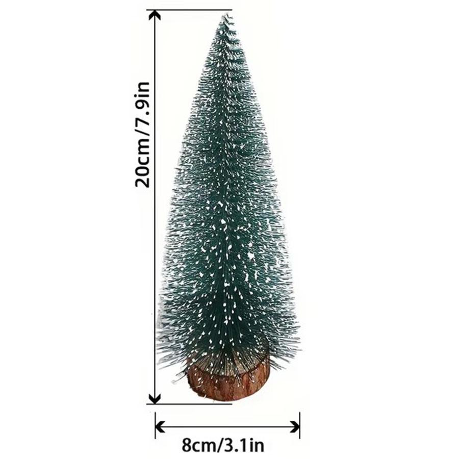 1 Stück Mini Weihnachtsbaum Künstlicher Schnee Simulation Frost Kiefer Desktop Dekorative Zubehör Weihnachtsbaumschmuck Dekoration Geschenk