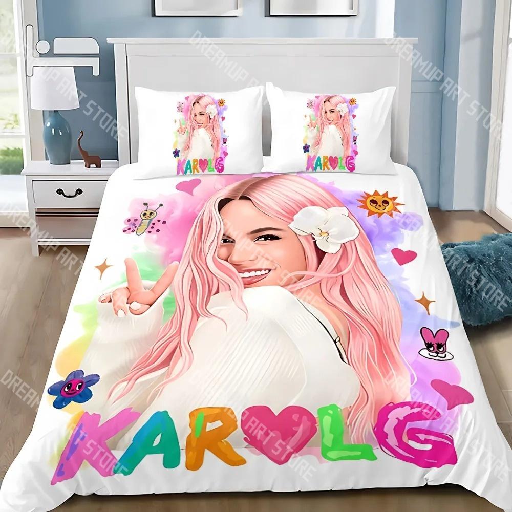 Fashion Karol G Manana Sera Bonito Bedding Set Single Twin Full Queen King Size Bed Set Kids Bedroom Duvetcover Set