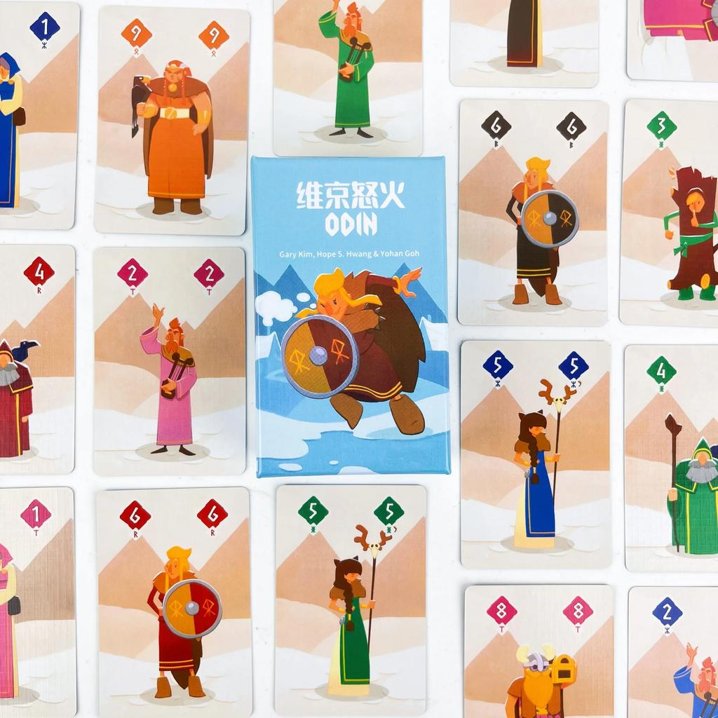 ODIN Kart Oyunu Aile Parti Gecesi Masa Oyunu Basitleştirilmiş Çince Kendin Yap Baskısı 2-6 Oyuncu İçin 15 Dakika