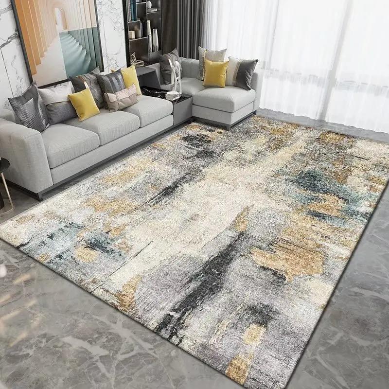 Marbling Pattern Living Room Decoration Large Area Rug Modern Abstract Rugs for Bedroom Home Decor Carpet Light Luxury Floor Mat