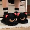 Winter Warm Fur Slippers Cartoon Cat Non-Slip Women and Men Soft House Indoor Home Bedroom Boys Girl Memory Foam Floor Shoes