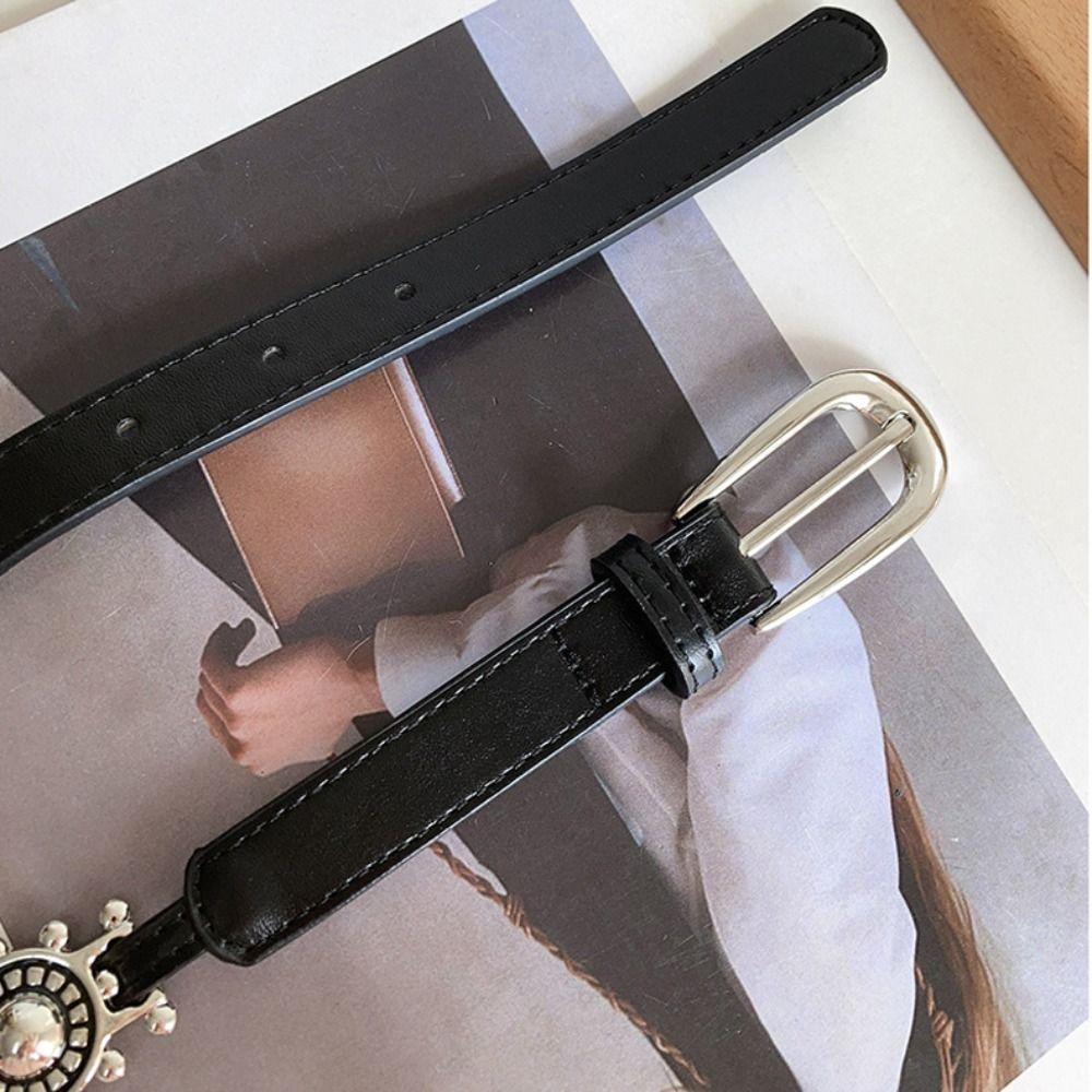 Punk Leather Belt Pin Buckle Chain Belt Trend Waist Strap