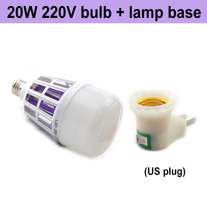 9W/15W/20W LED Mosquito Killer Bulb 2 In 1 LED Bulb Light E27 For Indoor Anti Mosquito Repellent Bug Zapper AC 175~2200V