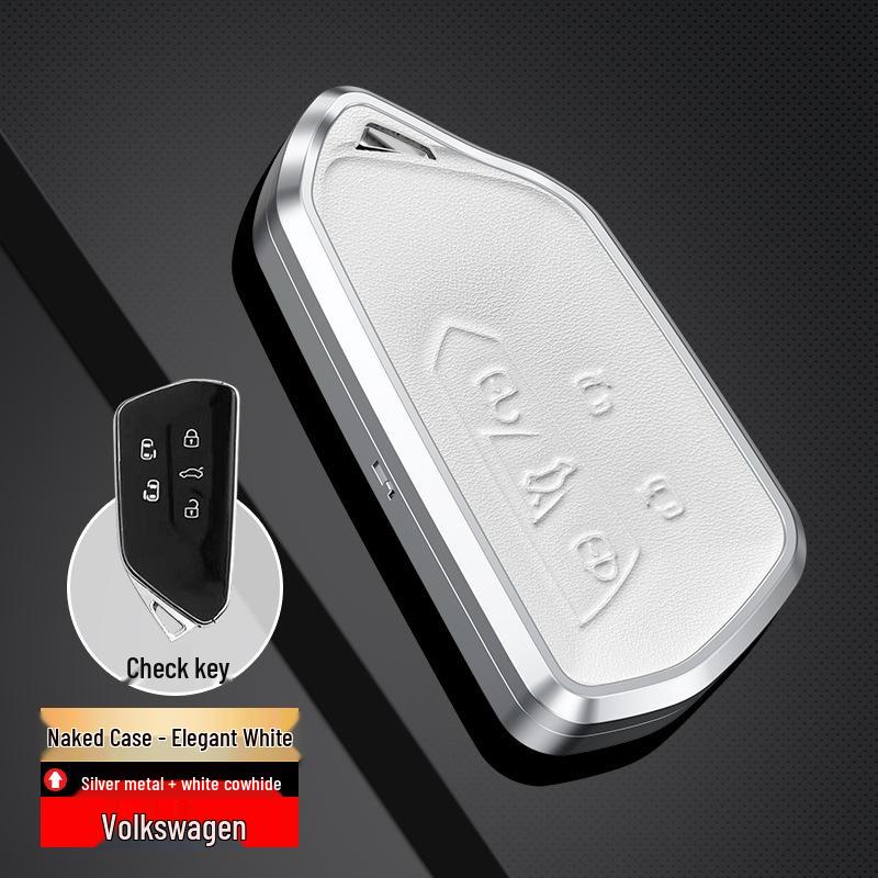 Genuine Leather Key Cover for Volkswagen Golf 8 and Teramont