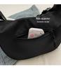 Trendy Korean-Style Nylon Crossbody Dumpling Bag for Women