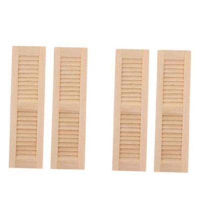1/12 Miniature Blinds Realistic Doll House Furniture Living Room Kitchen Scene Display Shutters Window for Craft Project