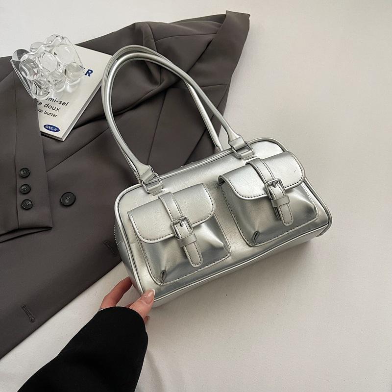 Premium Sense Women's Bag Large Capacity 2025 New Autumn and Winter Niche Design Single Shoulder Underarm Bag Commuter Pillow Bag