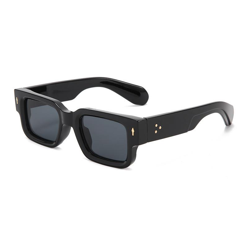 

Sunglasses Square Wide Legs Fashion Shade Sunglasses Sunscreen Personalized Sunglasses Rivet Beach Men
