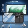 Nárazuvzdorný pancéřový průhledný kryt na telefon pro Samsung Galaxy S25 S24 S23 S22 Ultra Plus S21 S20 FE A54 Kryt s posuvným okénkem na ochranu fotoaparátu