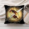 L-Lords Of The R-Rings Cushion Cover Soft Short Plush Pillow Cover Smooth Cozy Texture Aesthetic Cushion Case Home Decor