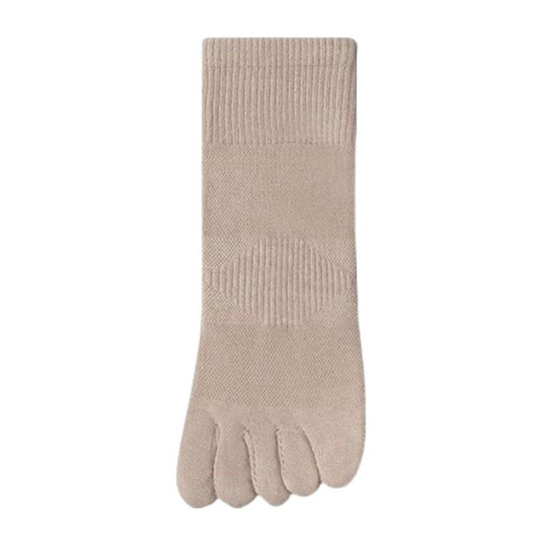 

Мужские осенне-зимние носки из чистого хлопка с дезодорантом, дышащие, спортивные, цилиндрические, с пятью пальцами 1 pair коричневый