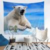 Polar Bear Pattern Background Cloth Office Living Room Tapestry Home Wall Decoration Tapestry