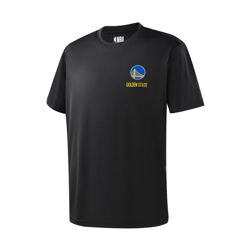 Унисекс Черная футболка NBA Golden State Warriors L