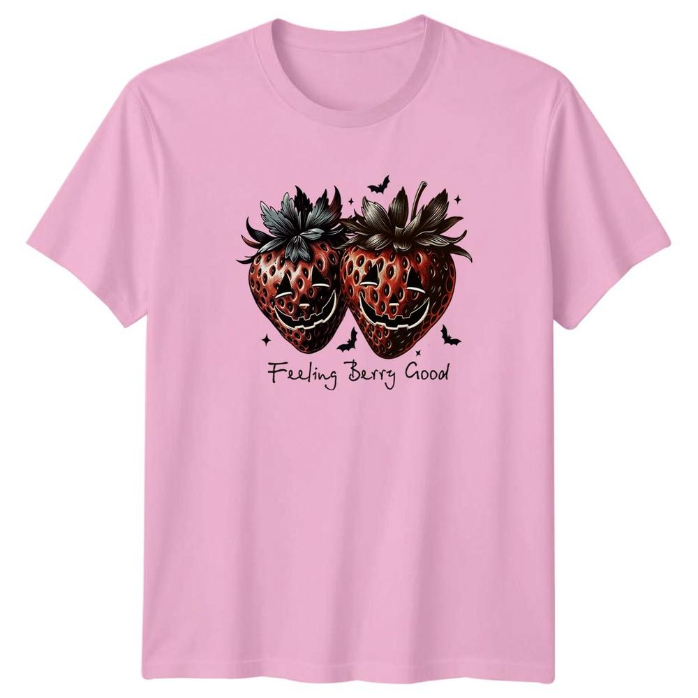 Feeling Berry Good TShirt Spooky Strawberry Halloween Gift For Him And Her