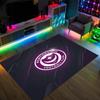 Portsmouth FC Design Kristall-Samt-Teppich Gemütlich Nicht?Rutschfester Teppich mit Aufdruck für Schlafzimmer Wohnzimmer Eingang