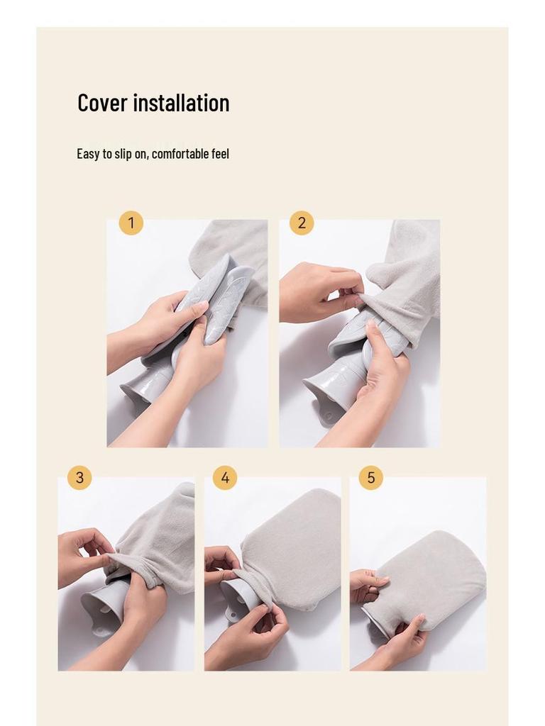 Extra Large Eco-friendly Plush Hot Water Bottle – Winter Warmth with Skin-friendly Fleece