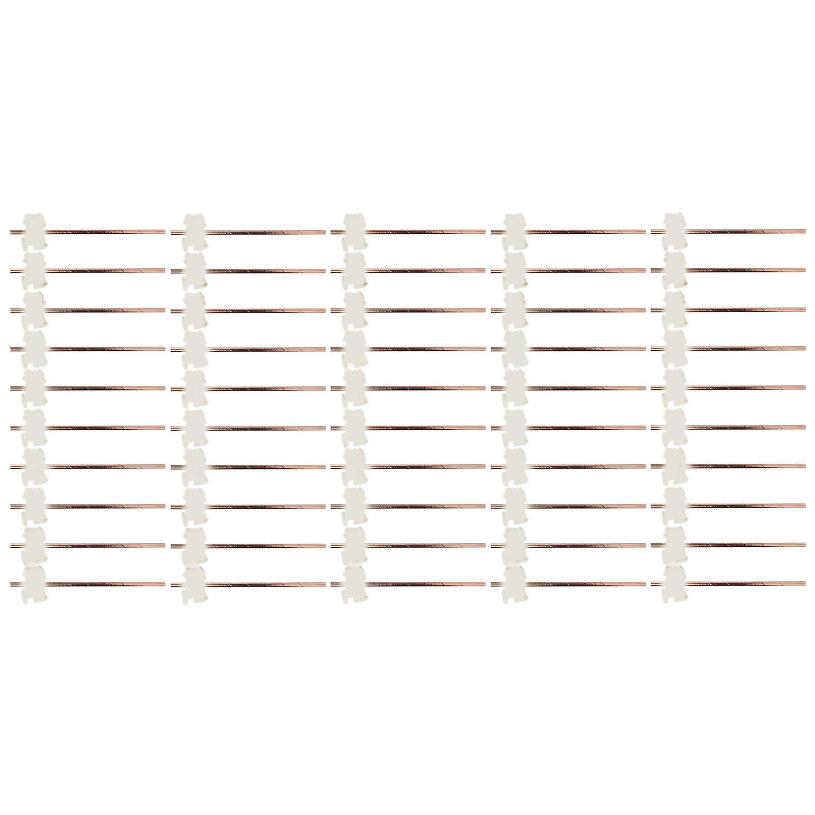 

50Pcs Rose Gold Straws Rose Gold Durable Nontoxic Paper Elegant Design Gold Paper Straws with Cards Stickers