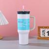 40oz Handle Car Cup 304 Stainless Steel Double Layer Vacuum Insulated Bottle Handheld Outdoor Portable Car Straw Cup