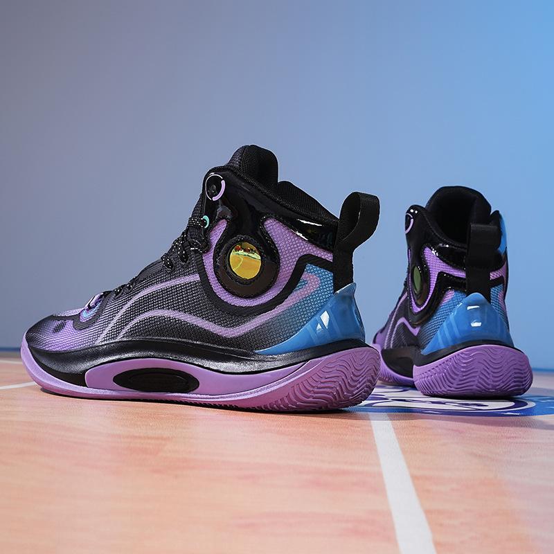 Basketball shoes high-top actual combat friction has sound sonic 13 high-top student sneakers 8-15 years old male and female students