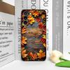 Vintage Autumn Fall Maple Leaf Pattern Phone Case for Samsung Galaxy A56 A14 A55 A16 A54 A36 A53 A52 A51 A50 5G Soft Cover Shell