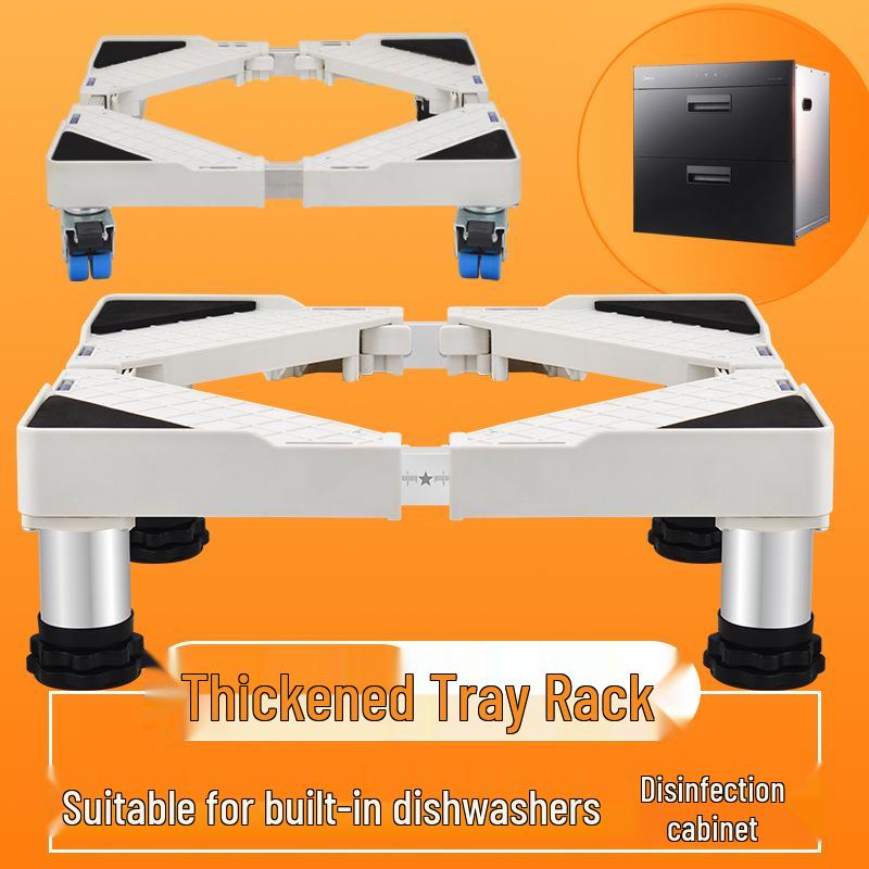 Universal Dishwasher Elevation Base with Mobile Wheels (Available in 8, 10, 14, 15, and 16 Sets)