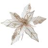 Artificial Flowers Christmas Tree Ornaments Christmas Festival Silver Easy To Use Elegant Christmas Decorations