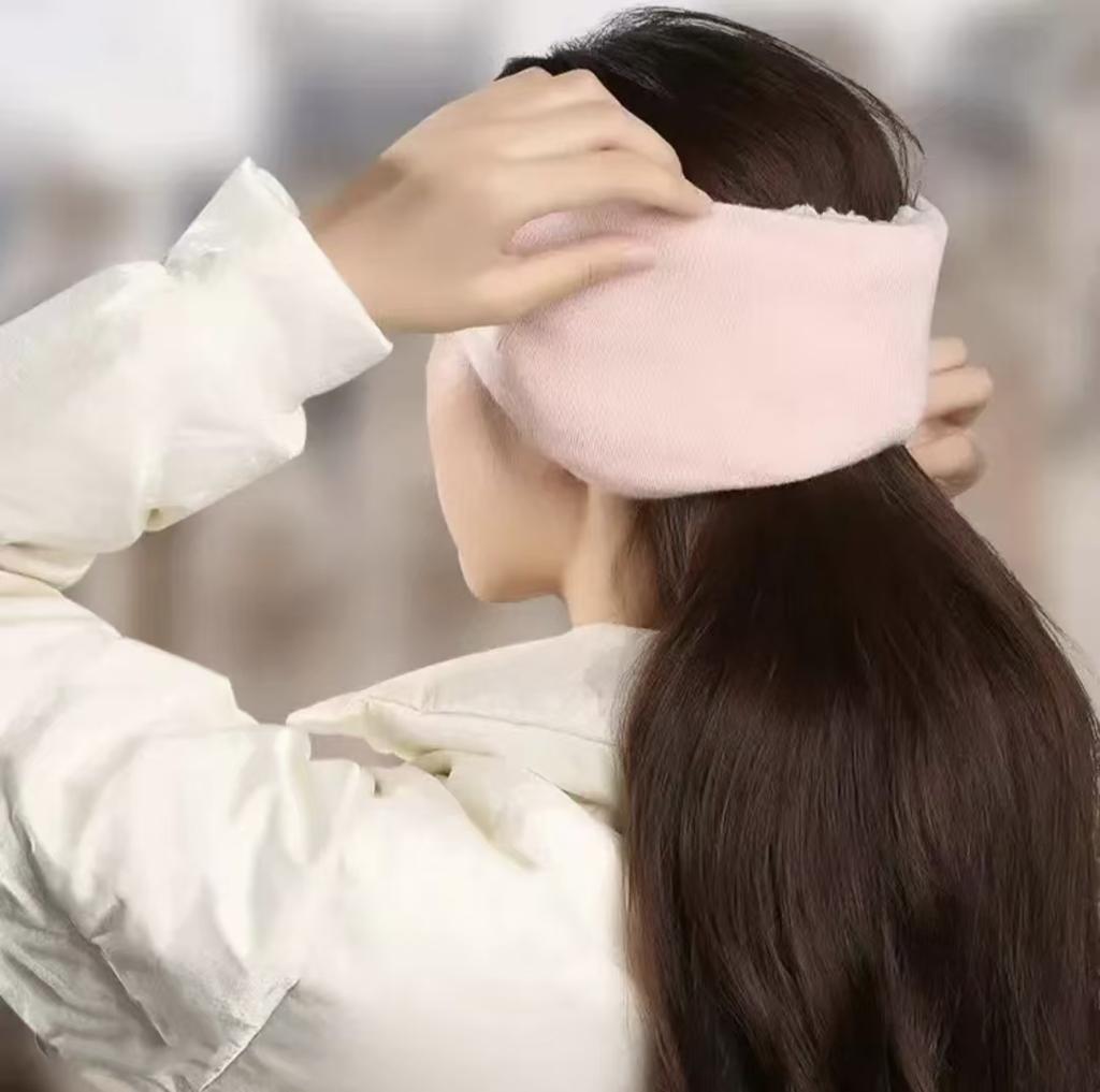 Winter Earmuffs Headwear Anti-cold Warm Thickened Fleece Ear Protection Head Cover Windproof Thermal Knitted Running Headband