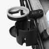 Baby Stroller Cup Holder Double Bottle Rack for Water Bottles and Cups with Clamp
