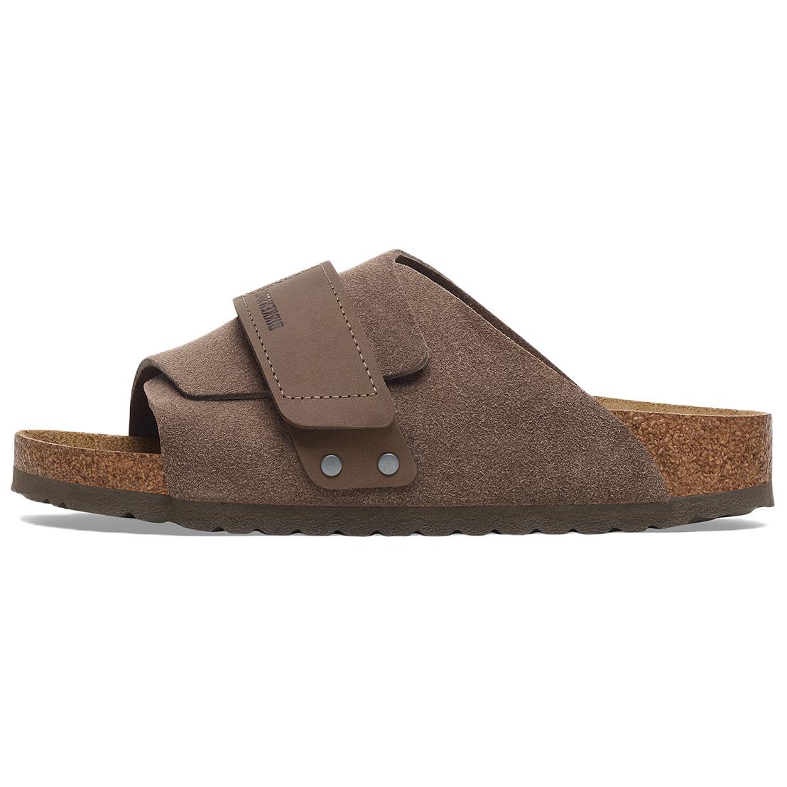 Birkenstock Kyoto Abrasion Resistant Abrasion Resistant Slide Slippers Unisex Gray Brown Narrow 1029138 36