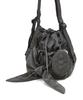 Athe Vanessabruno [Ruban] Dark Gray Ribbon Backpack And Shoulder Bag Mini Aaba5F941G3