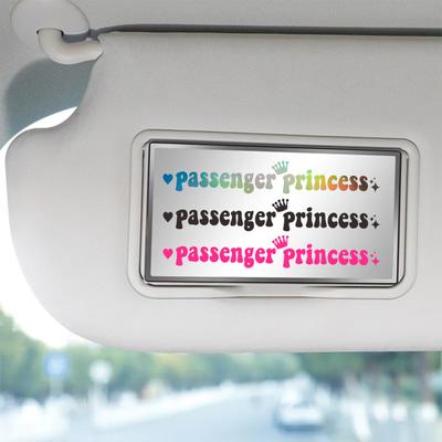 Autoaufkleber Passenger Princess, lustige, kreative Aufkleber für Autorückspiegel, 15 x 2,3 cm