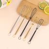 Mini Edelstahl Schneebesen Eierschläger Wisk Manuell Ballon Drahtschneebesen Milch Mischen