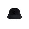 (Fekete) Kangol Mosott Klasszikus Vödörkalap Pamut Kerek Tetejű Széles Uniszex Karimájú Fejfedő