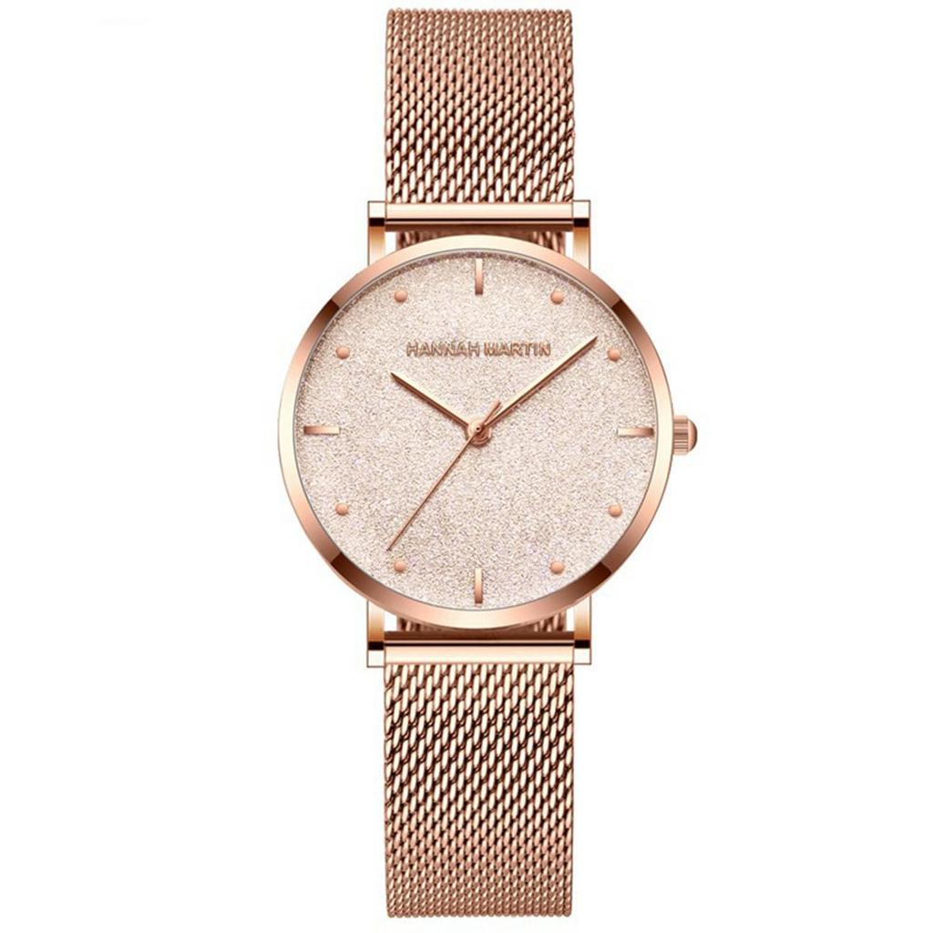 Hannah Martin Business Watch Women's Watch, Stylish, Classic, Simple, (Rose Gold)