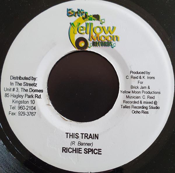 

7inch Record RICHIE SPICE - This Train NONE Yellow Moon Rec Jamaica Reggae, Ska & Dub Used