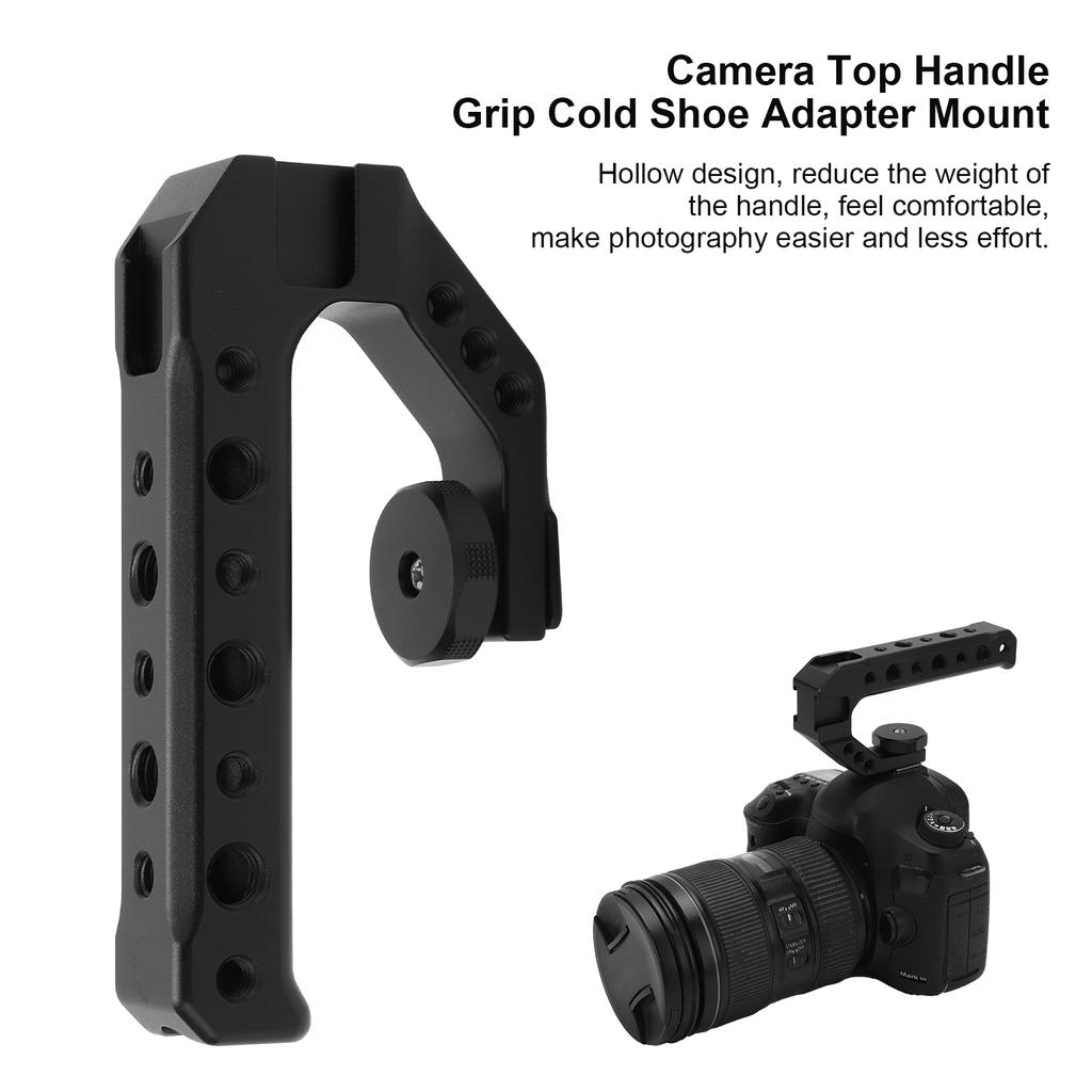 Universal DSLR Camera Rig Top Handle Grip Cold Shoe Adapter Mount for Canon Camera
