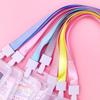 Rope Plastic Card Sleeves ID Card Holder Badge Holder with Lanyard Vertical Name Tag Neck Lanyard