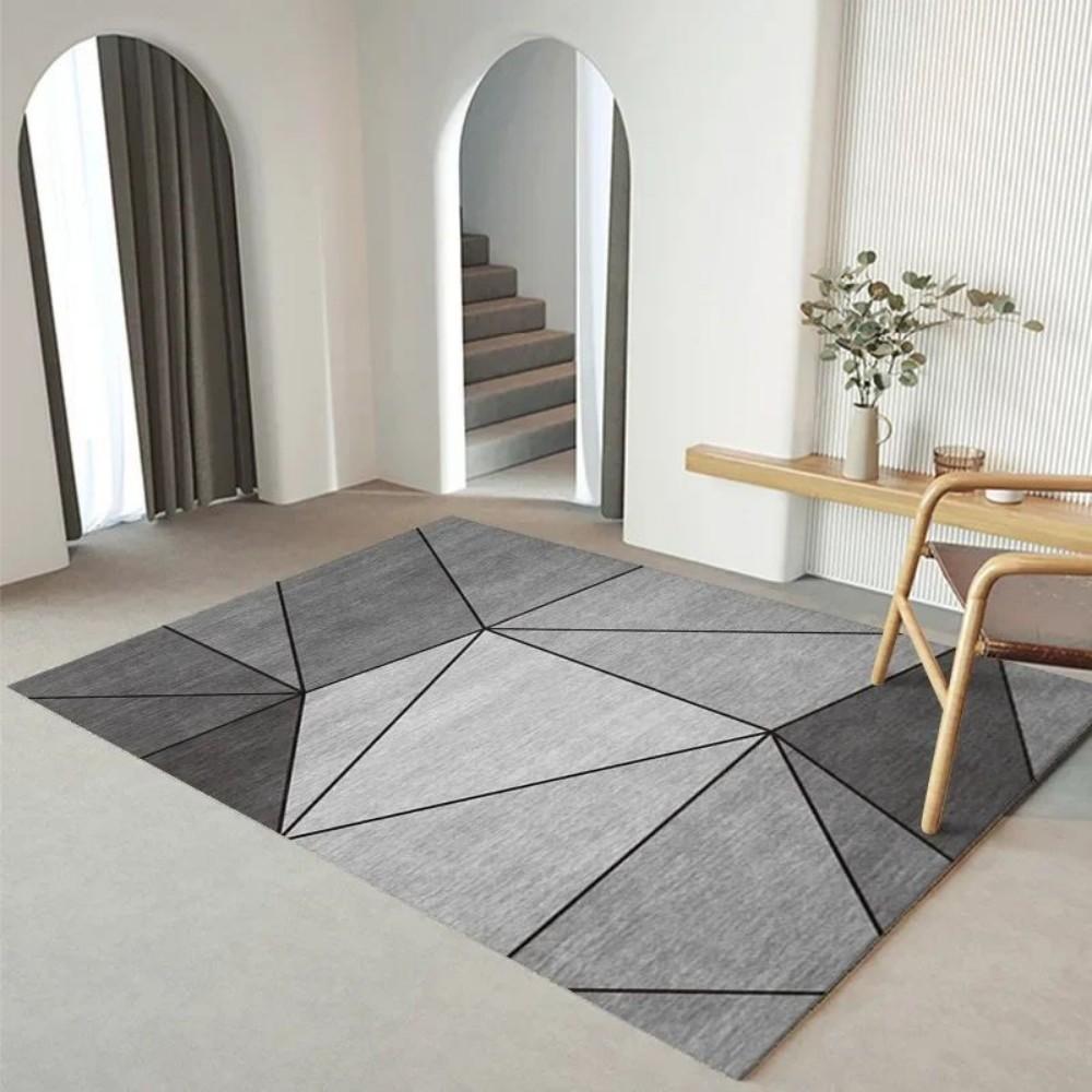 Modern Minimalist Geometric Bedroom Living Room  Rug Waterproof Slip Resistant Stain Resistant Comfortable Home Decor