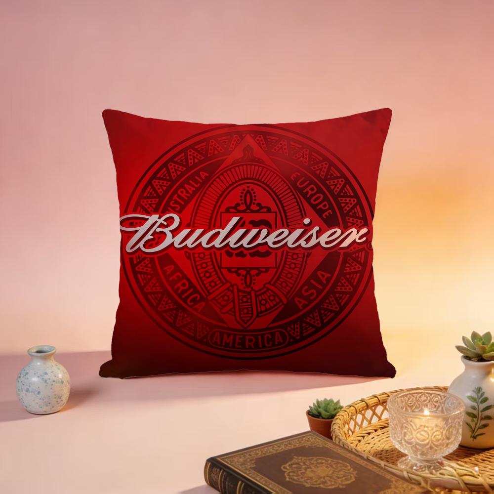 Hot BBudweseres Cushion Cover Premium SkinFriendly Pillow Case MultiPurpose for Home Office Travel