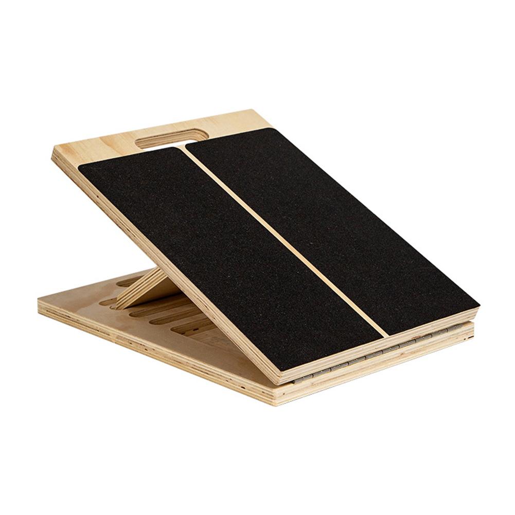 

Portable Slant Board Non Slip Adjustable Incline Board Foldable Wooden Heavy Duty Calf Stretch Board for Home Gym Yoga Exercise