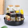 360° Drehbarer Aufbewahrungsständer für Zutaten Elegantes Make-up-Drehtablett Organizer-Tablett Praktisches Gewürzregal Kochzubehör