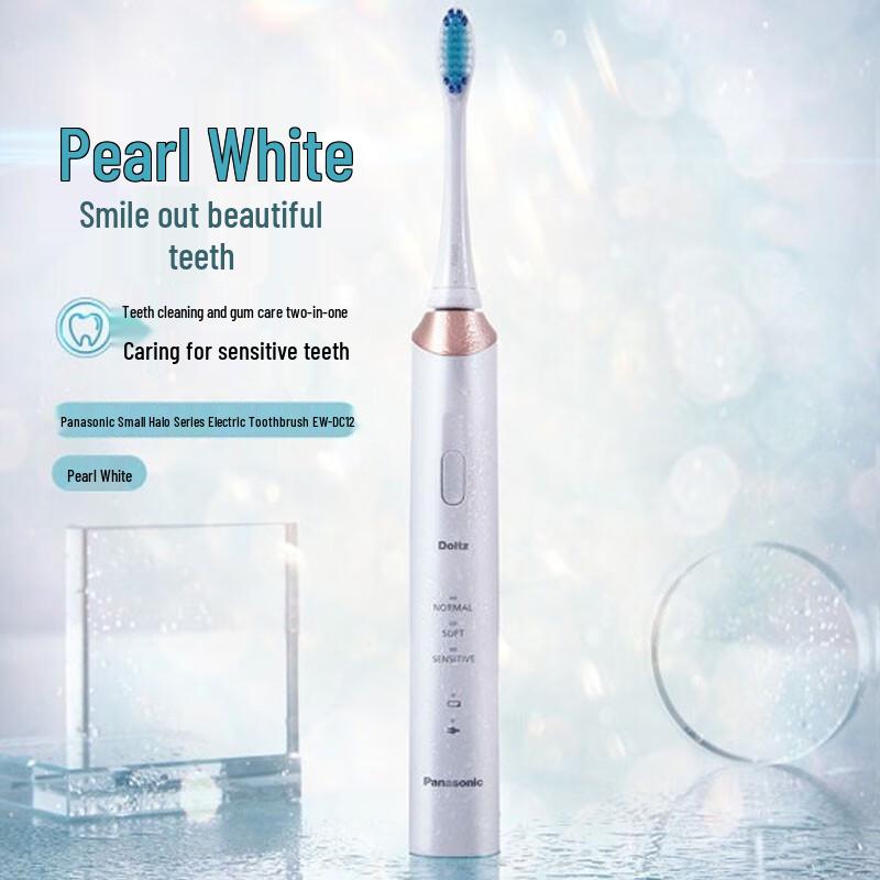 Panasonic EW-DC12-W Sonic Electric Toothbrush with Smart Pressure Sensor CN Plug (adapter Included)